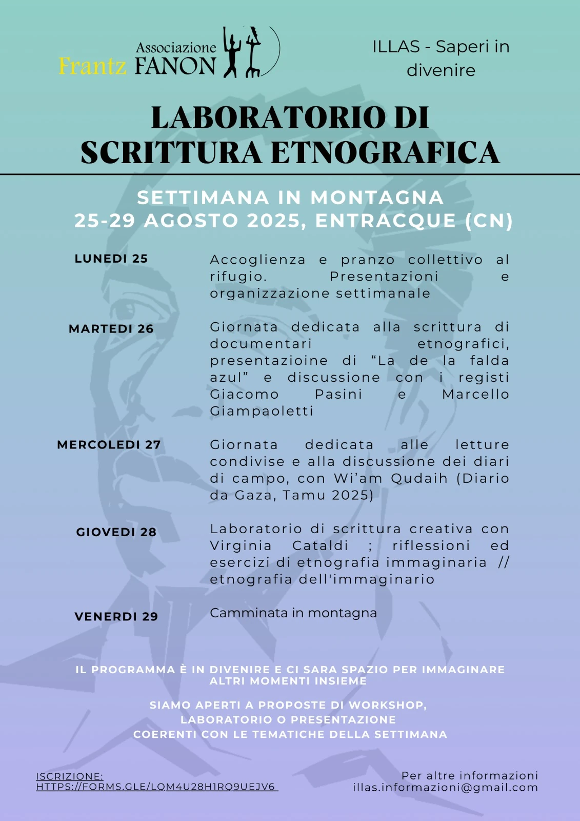 Locandina autogestione Entracque 2025